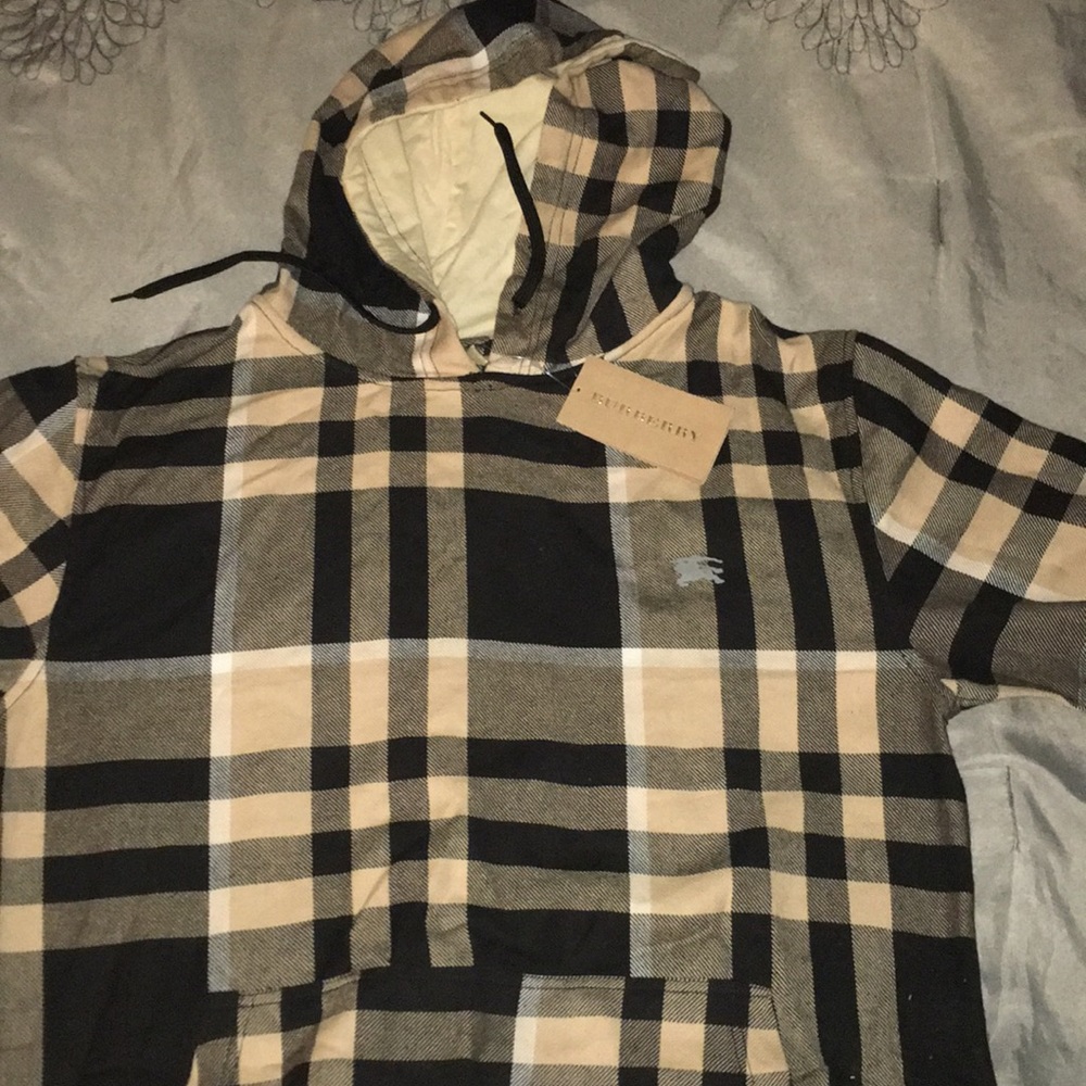 Mens Burberry Pullover Hoodie